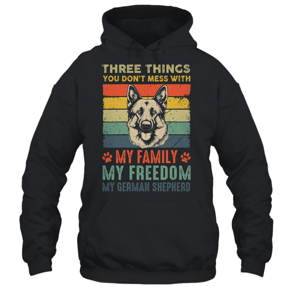German Shepherd Funny Dog Three Things You Don't Mess With Shirt & Tank Top | teecentury