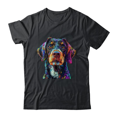 German Shorthaired Pointer Dog Colorful Face Dog Lover Men Women Shirt & Tank Top | teecentury