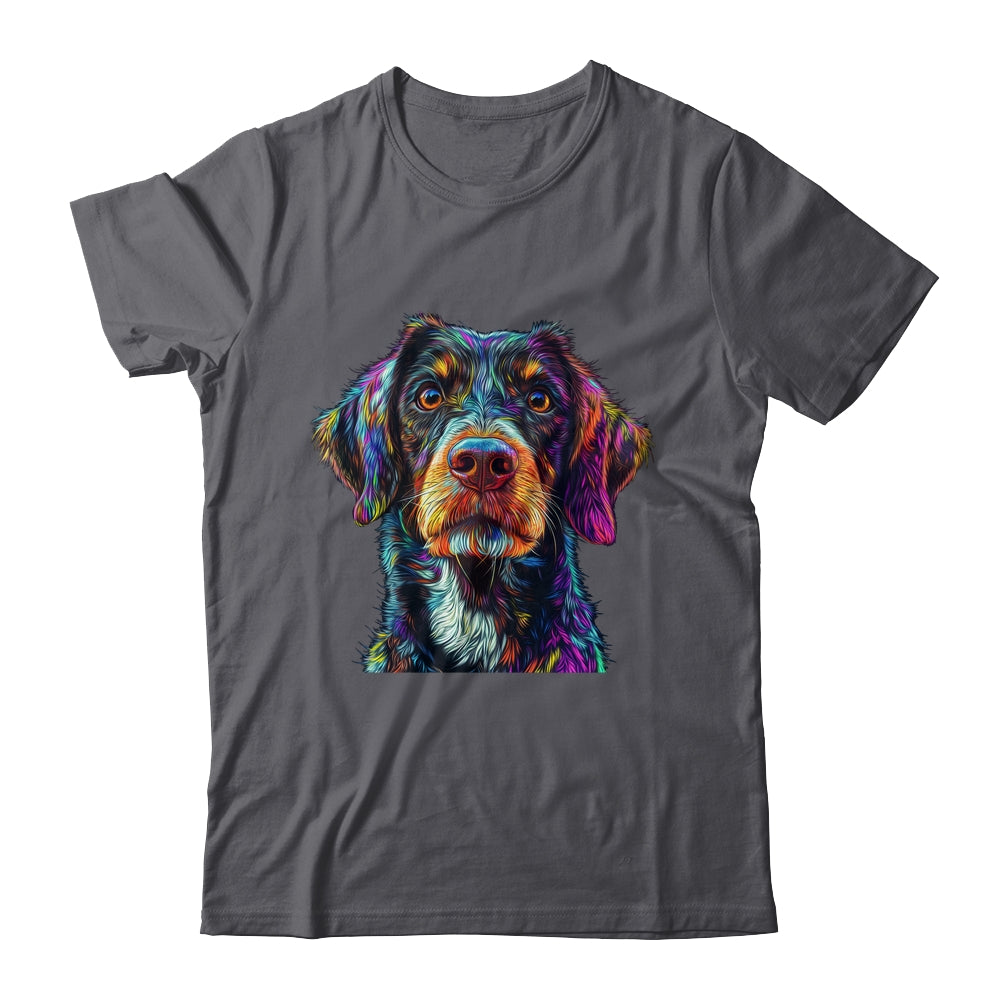 German Shorthaired Pointer Dog Colorful Face Dog Lover Men Women Shirt & Tank Top | teecentury