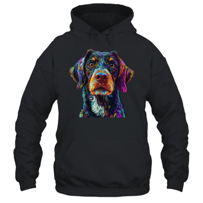 German Shorthaired Pointer Dog Colorful Face Dog Lover Men Women Shirt & Tank Top | teecentury