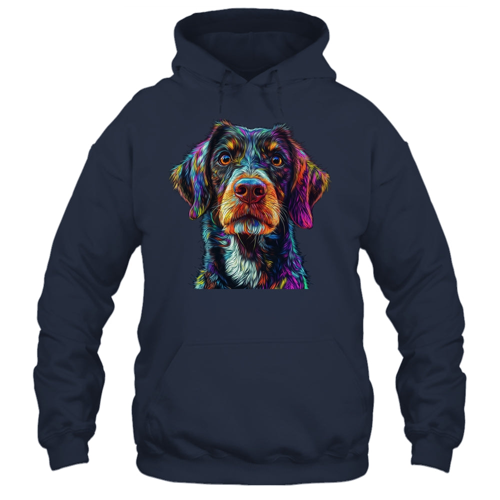 German Shorthaired Pointer Dog Colorful Face Dog Lover Men Women Shirt & Tank Top | teecentury