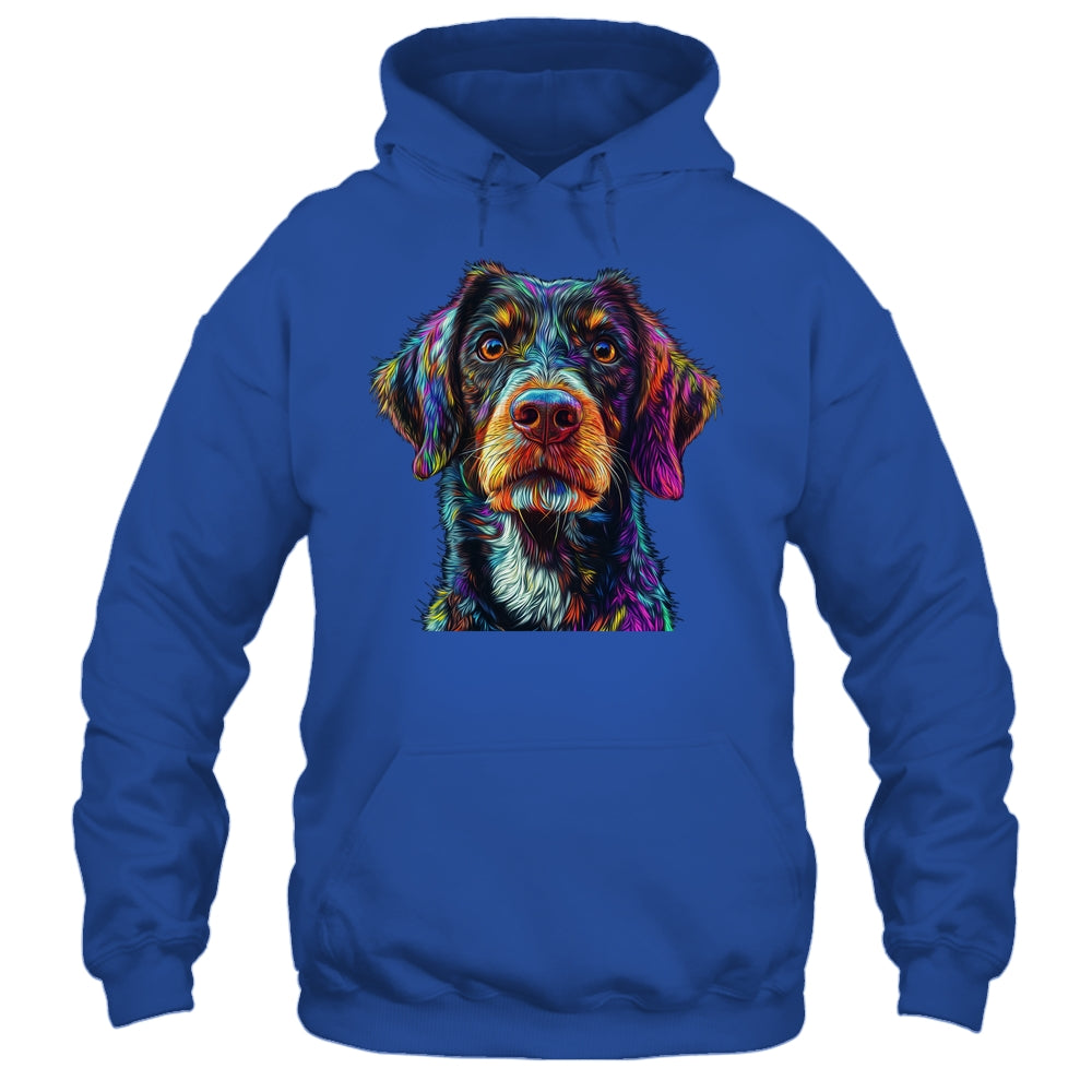 German Shorthaired Pointer Dog Colorful Face Dog Lover Men Women Shirt & Tank Top | teecentury