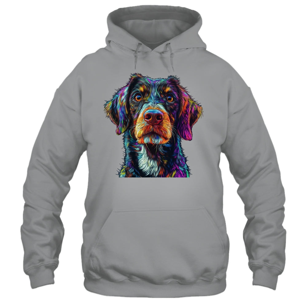German Shorthaired Pointer Dog Colorful Face Dog Lover Men Women Shirt & Tank Top | teecentury