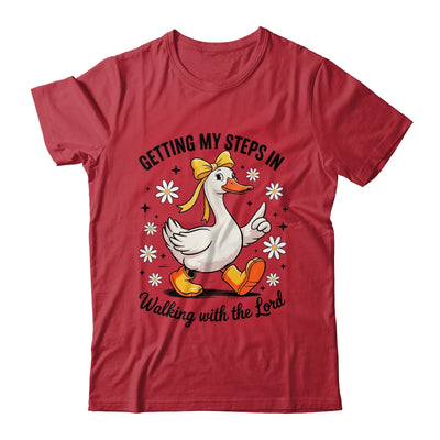Getting My Steps In Walking With The Lord Christian Goose Shirt & Hoodie | teecentury