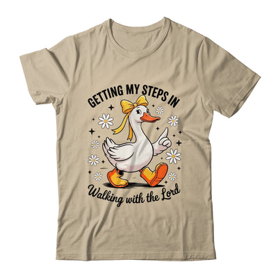 Getting My Steps In Walking With The Lord Christian Goose Shirt & Hoodie | teecentury