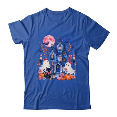 Ghose House Brushstroke Halloween Spooky Season Floral Fall Shirt & Hoodie | teecentury