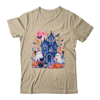 Ghose House Brushstroke Halloween Spooky Season Floral Fall Shirt & Hoodie | teecentury