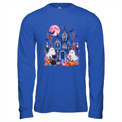 Ghose House Brushstroke Halloween Spooky Season Floral Fall Shirt & Hoodie | teecentury