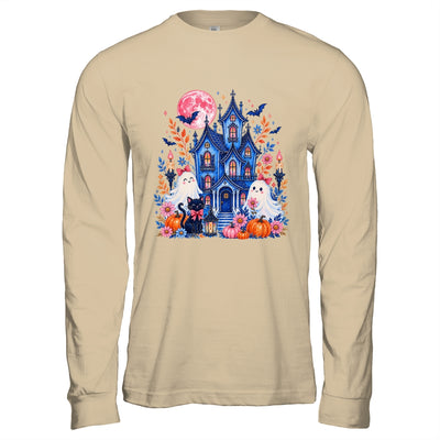 Ghose House Brushstroke Halloween Spooky Season Floral Fall Shirt & Hoodie | teecentury