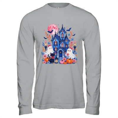 Ghose House Brushstroke Halloween Spooky Season Floral Fall Shirt & Hoodie | teecentury