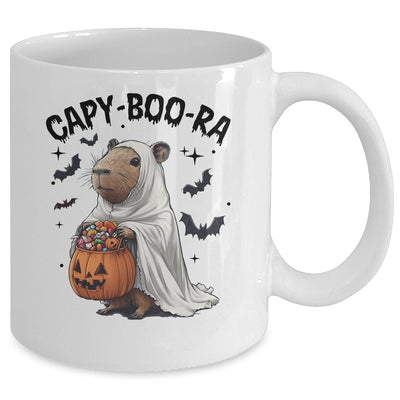 Ghost Capybara And Pumpkin Funny Halloween Kids Women Men Mug | teecentury