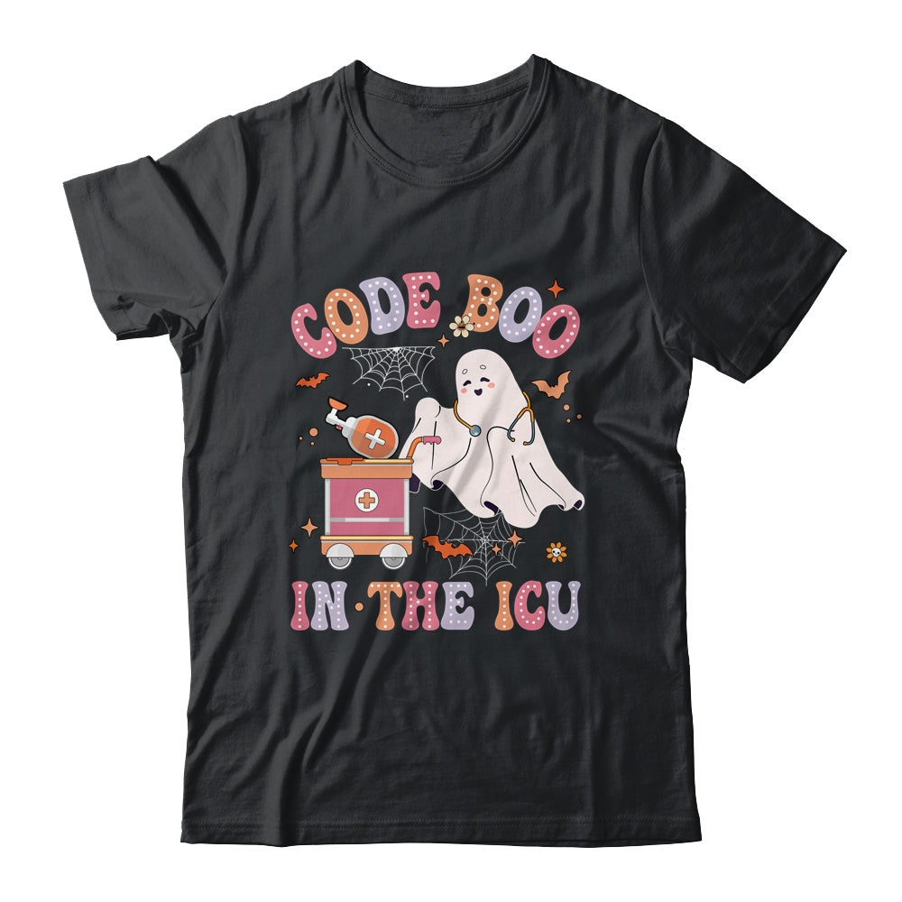 Ghost Code Boo In The ICU Nursing Nurse Halloween Costume Shirt & Hoodie | teecentury