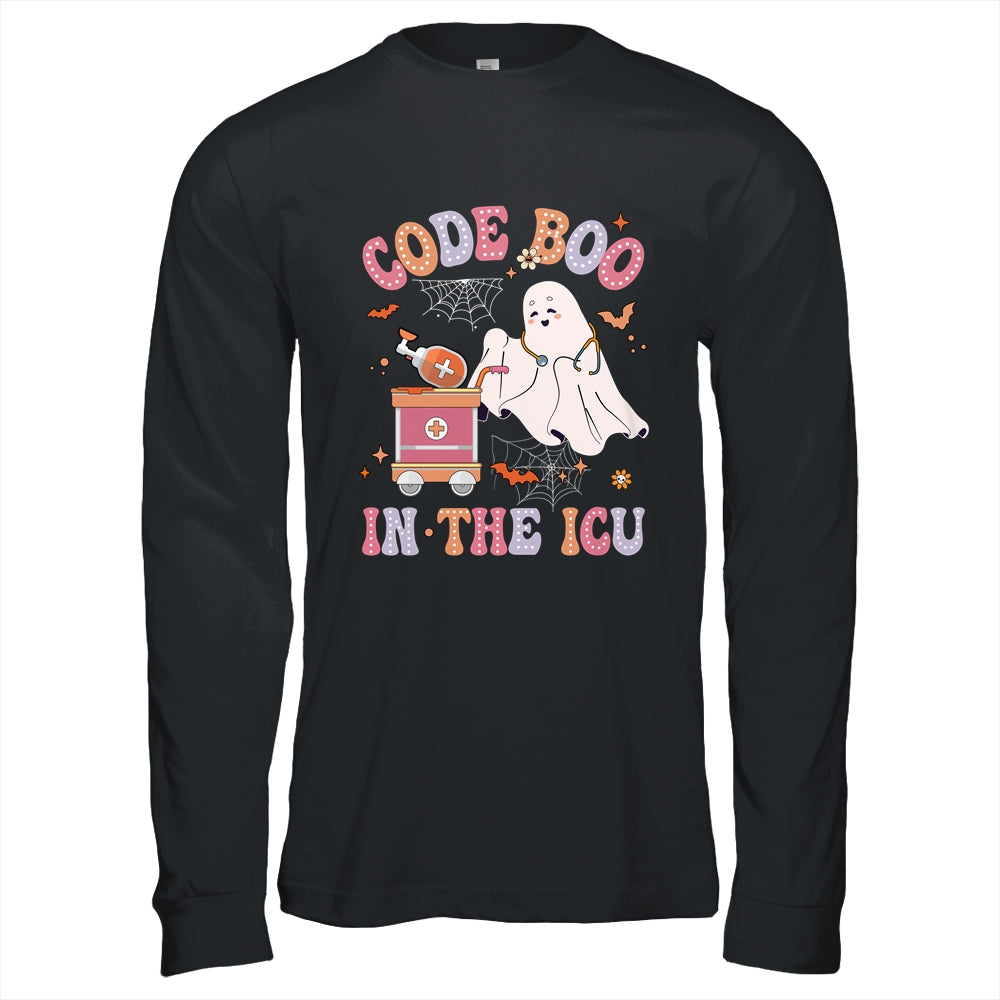 Ghost Code Boo In The ICU Nursing Nurse Halloween Costume Shirt & Hoodie | teecentury
