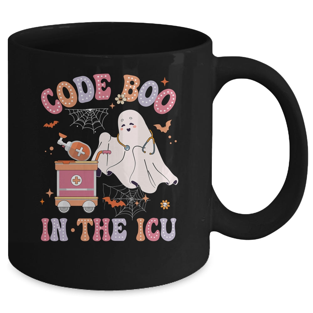Ghost Code Boo In The ICU Nursing Nurse Halloween Costume Mug | teecentury