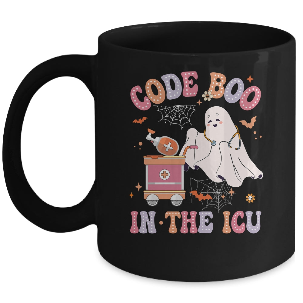 Ghost Code Boo In The ICU Nursing Nurse Halloween Costume Mug | teecentury