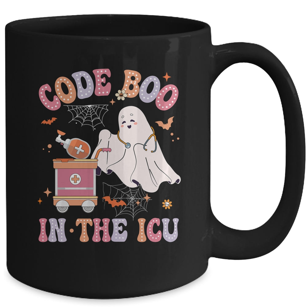 Ghost Code Boo In The ICU Nursing Nurse Halloween Costume Mug | teecentury