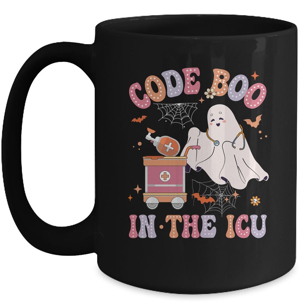Ghost Code Boo In The ICU Nursing Nurse Halloween Costume Mug | teecentury