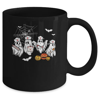 Ghost Nurses Halloween Crew Funny Costume Scrub Top Women Mug | teecentury