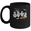 Ghost Nurses Halloween Crew Funny Costume Scrub Top Women Mug | teecentury