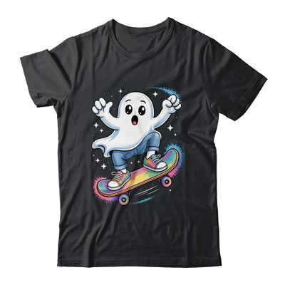 Ghost On Skateboard Funny Halloween Costume Skateboarding Shirt & Sweatshirt | teecentury
