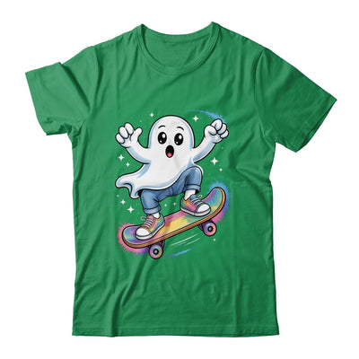 Ghost On Skateboard Funny Halloween Costume Skateboarding Shirt & Sweatshirt | teecentury