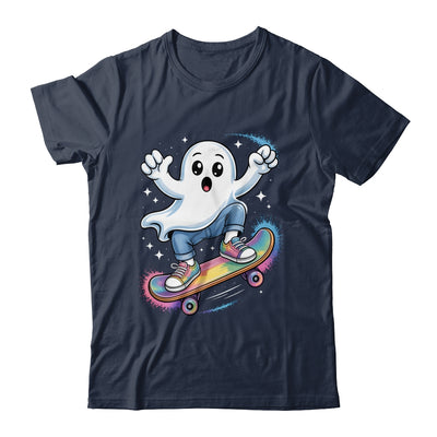 Ghost On Skateboard Funny Halloween Costume Skateboarding Shirt & Sweatshirt | teecentury