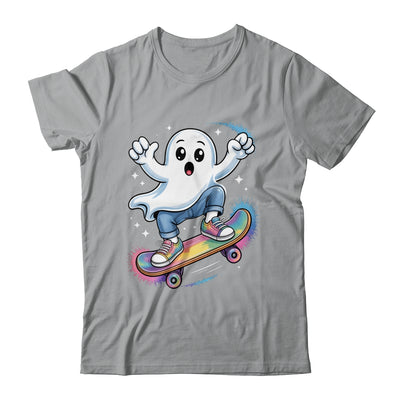 Ghost On Skateboard Funny Halloween Costume Skateboarding Shirt & Sweatshirt | teecentury