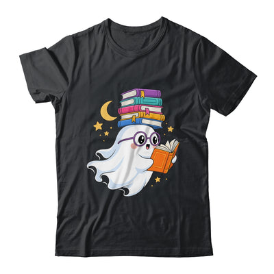 Ghost Reading Books Halloween Library Teacher Bookworm Shirt & Sweatshirt | teecentury