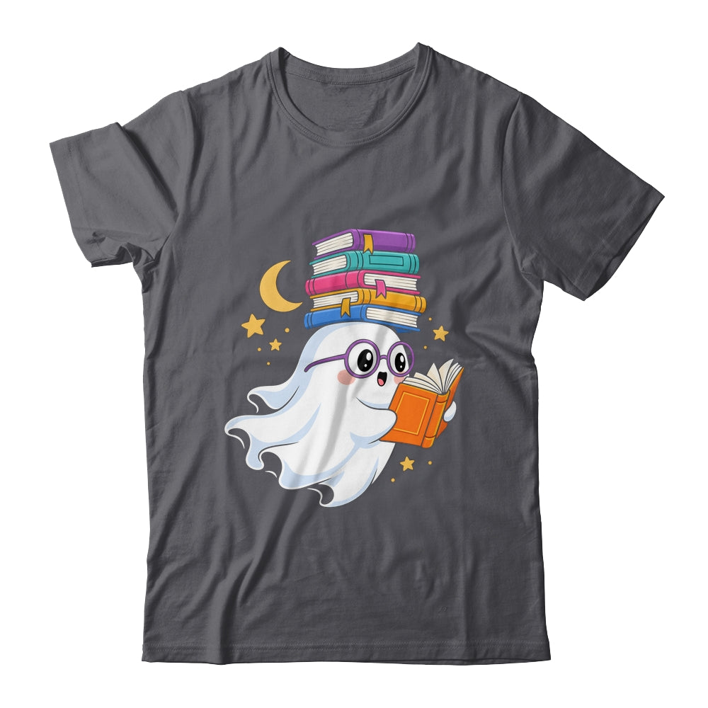 Ghost Reading Books Halloween Library Teacher Bookworm Shirt & Sweatshirt | teecentury