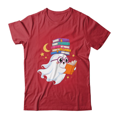 Ghost Reading Books Halloween Library Teacher Bookworm Shirt & Sweatshirt | teecentury