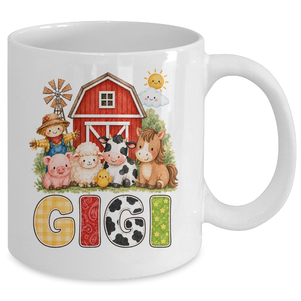 Gigi Farm Cow 1St Birthday Girl Boy Matching Family Mug | teecentury