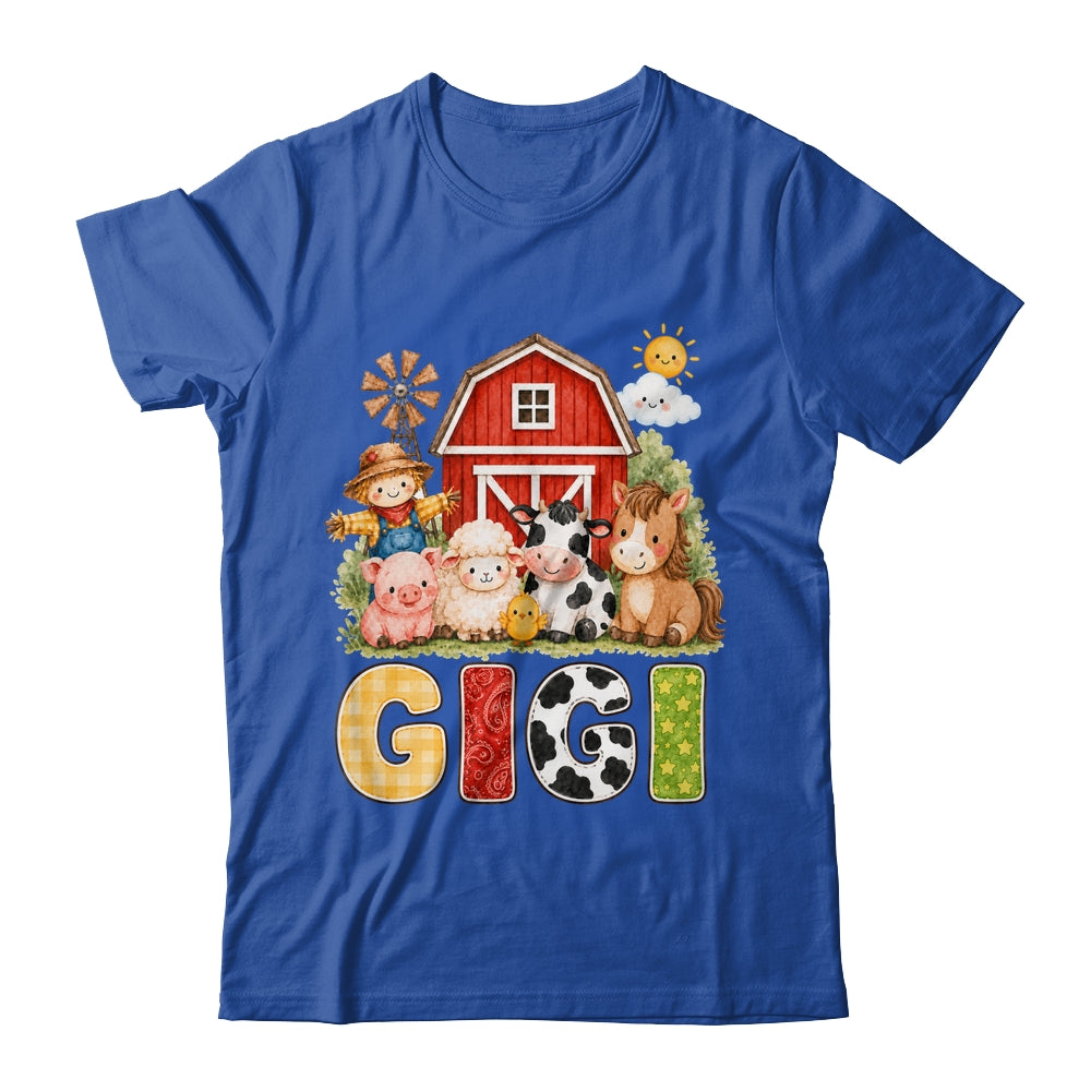 Gigi Farm Cow 1St Birthday Girl Boy Matching Family Shirt & Hoodie | teecentury