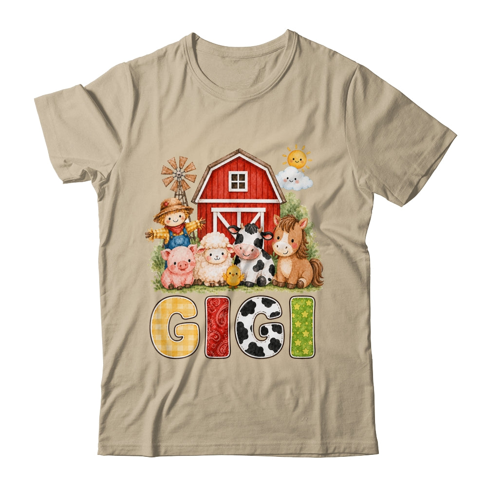 Gigi Farm Cow 1St Birthday Girl Boy Matching Family Shirt & Hoodie | teecentury
