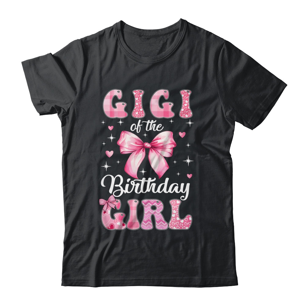 Gigi Of Birthday Girl Coquette Bow Matching Family Shirt & Hoodie | teecentury