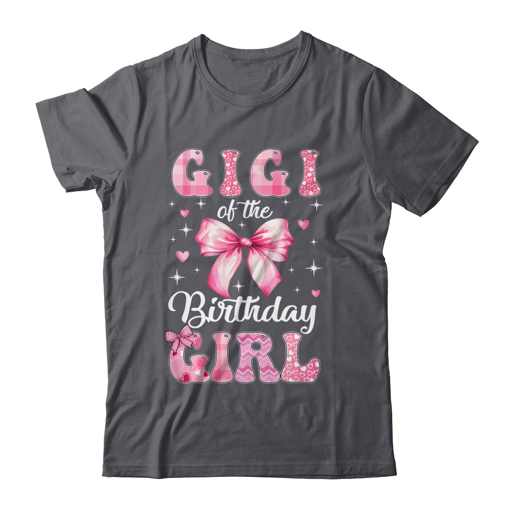 Gigi Of Birthday Girl Coquette Bow Matching Family Shirt & Hoodie | teecentury