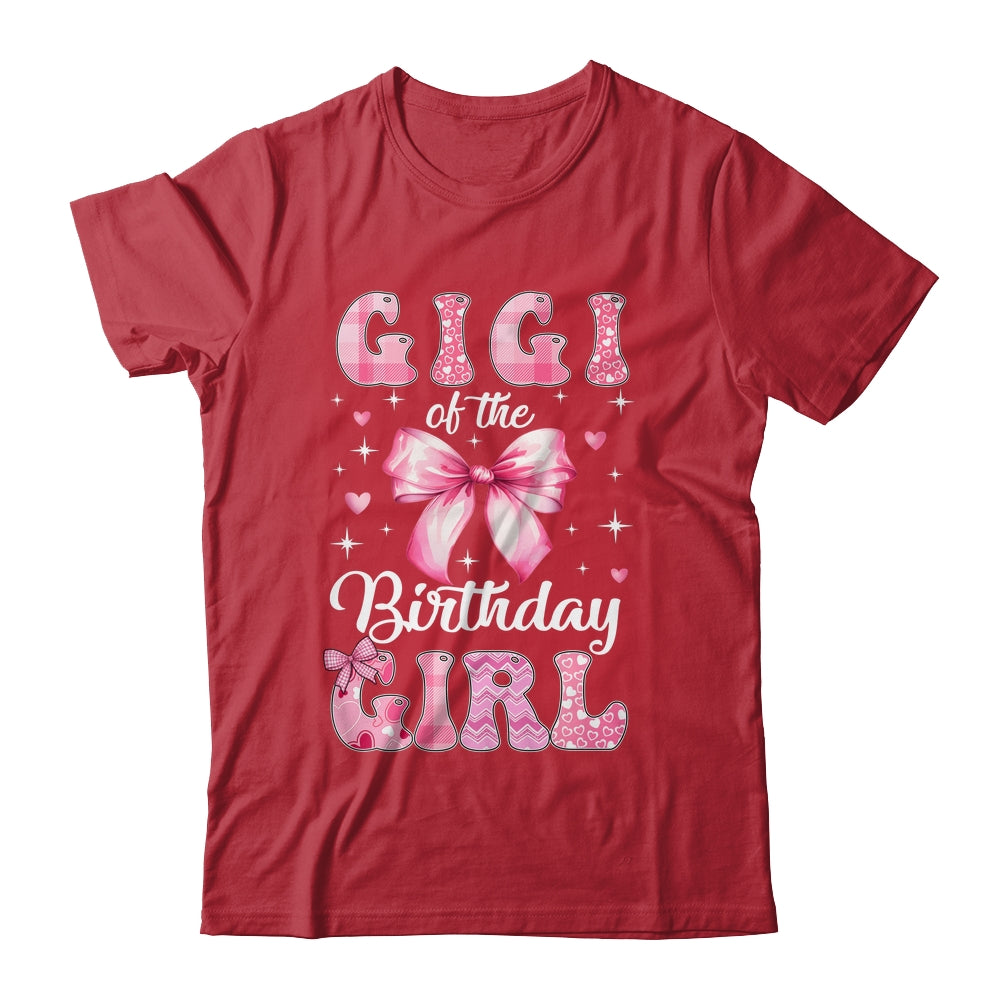 Gigi Of Birthday Girl Coquette Bow Matching Family Shirt & Hoodie | teecentury