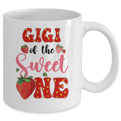 Gigi Of Sweet One Strawberry Frist 1st Birthday Girl Mug | teecentury