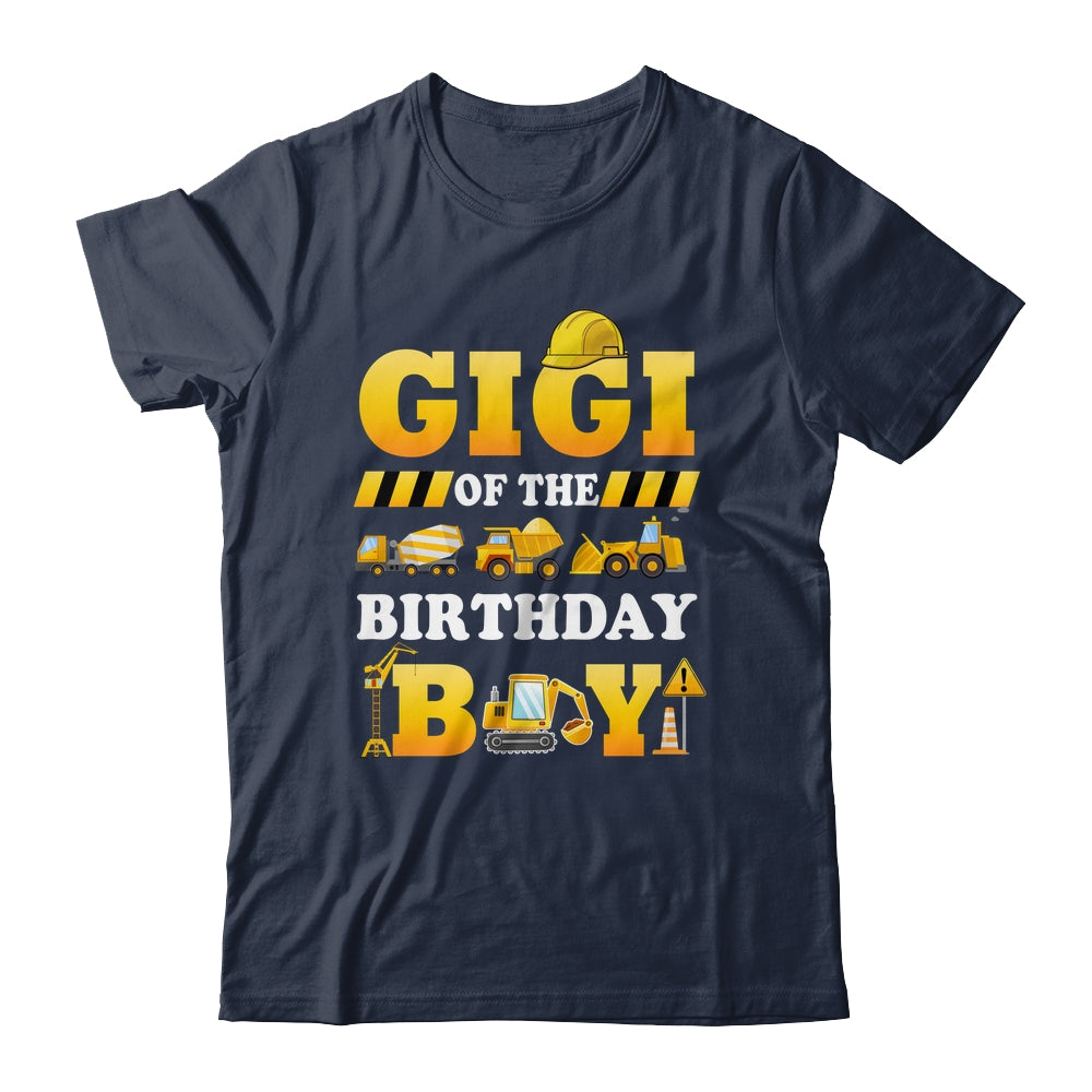 Gigi Of The Birthday Boy Construction Matching Family Shirt & Hoodie | teecentury