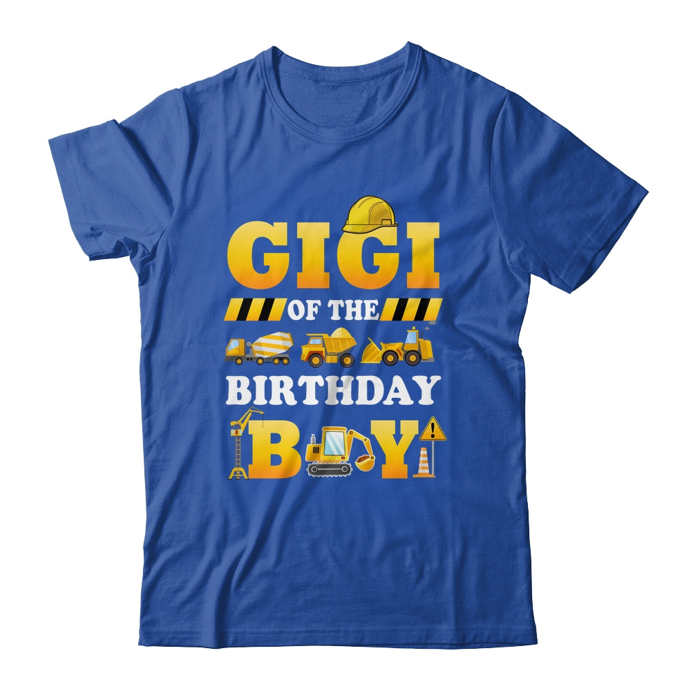 Gigi Of The Birthday Boy Construction Matching Family Shirt & Hoodie | teecentury