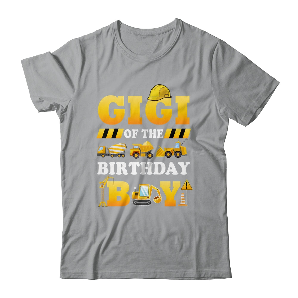 Gigi Of The Birthday Boy Construction Matching Family Shirt & Hoodie | teecentury