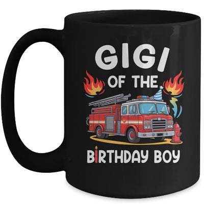 Gigi Of The Birthday Boy Fire Truck Firefighter 1st Party Mug | teecentury