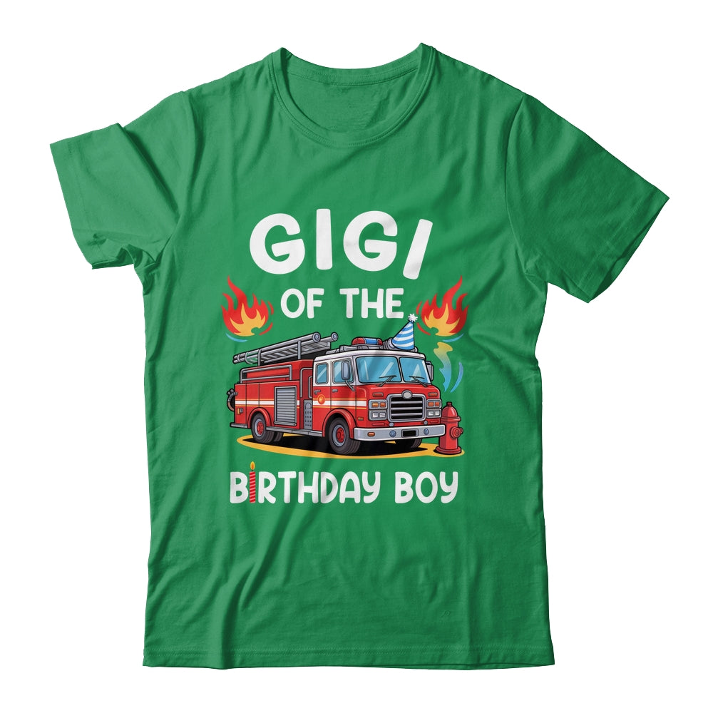 Gigi Of The Birthday Boy Fire Truck Firefighter 1st Party Shirt & Hoodie | teecentury
