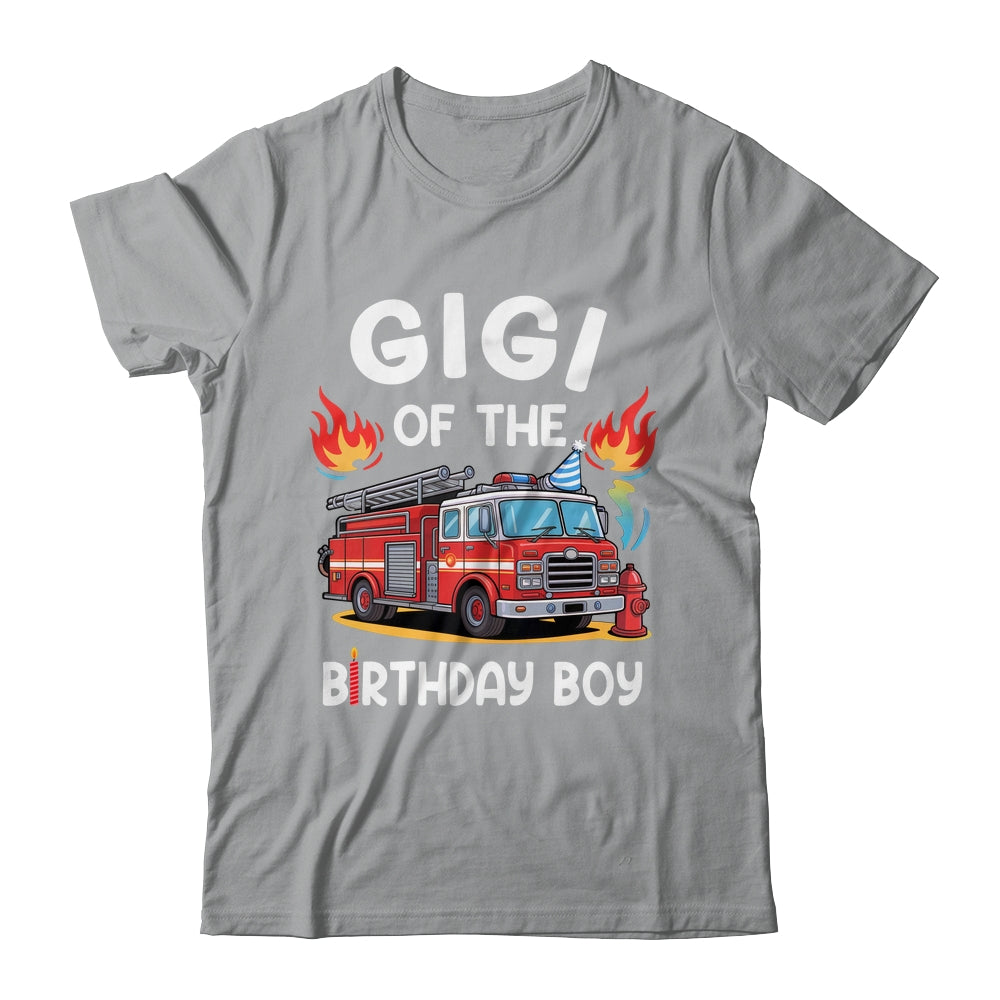 Gigi Of The Birthday Boy Fire Truck Firefighter 1st Party Shirt & Hoodie | teecentury