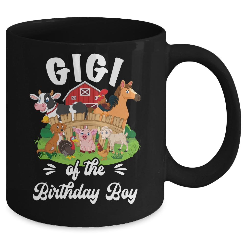 Gigi Of The Birthday Boy Party Cow Farm 1st Birthday Party Mug | teecentury