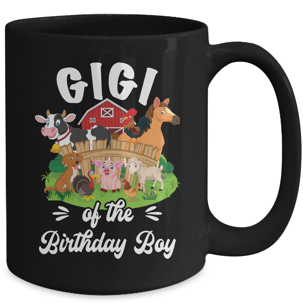 Gigi Of The Birthday Boy Party Cow Farm 1st Birthday Party Mug | teecentury