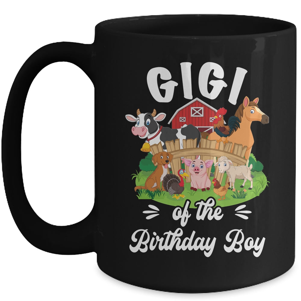 Gigi Of The Birthday Boy Party Cow Farm 1st Birthday Party Mug | teecentury