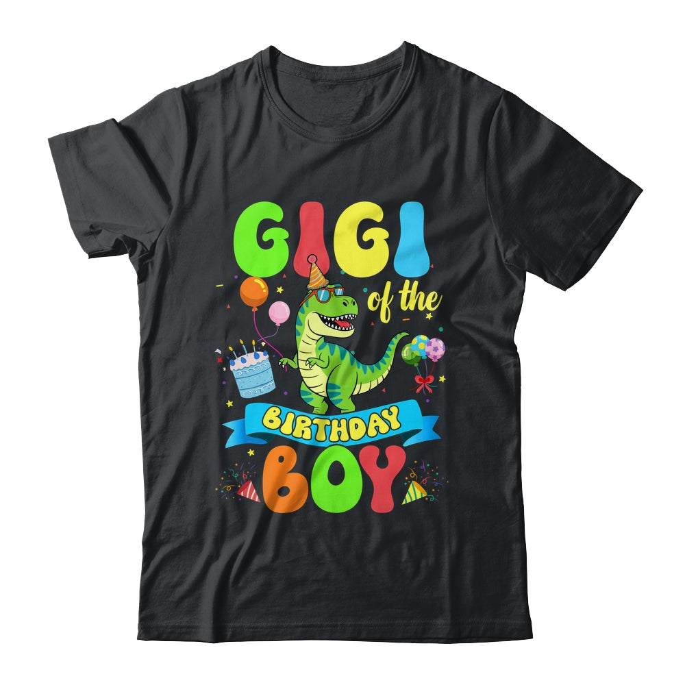 Gigi Of The Birthday Boy TRex Dinosaur Birthday Family Shirt & Hoodie | teecentury