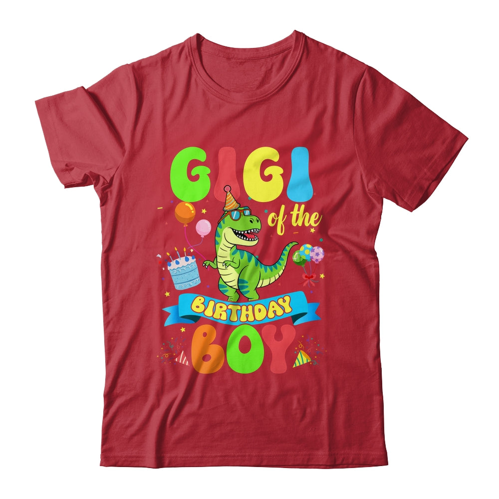 Gigi Of The Birthday Boy TRex Dinosaur Birthday Family Shirt & Hoodie | teecentury
