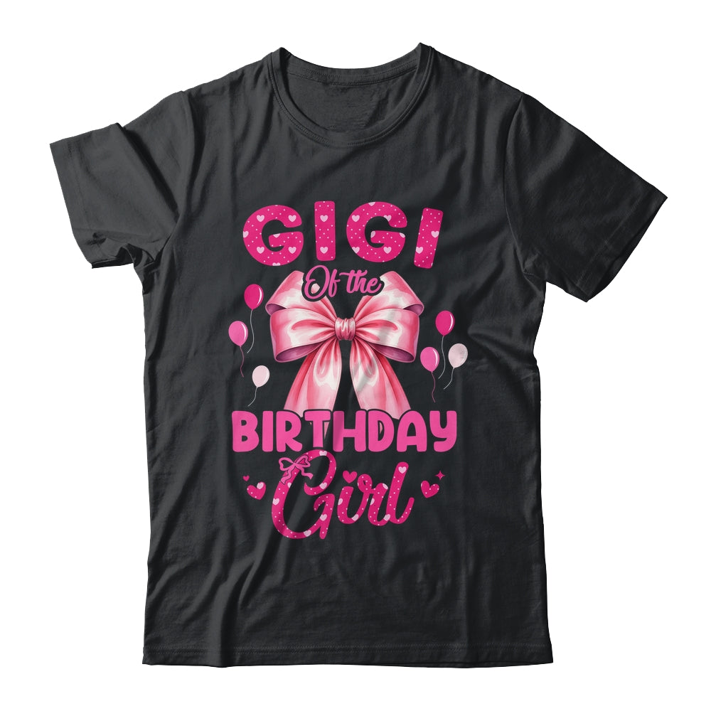 Gigi Of The Birthday Girl Coquette Bow Matching Family Shirt & Hoodie | teecentury