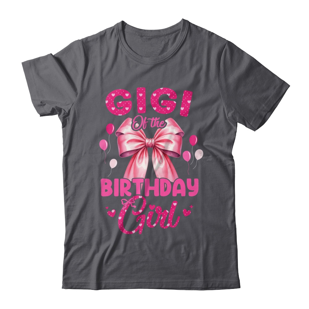 Gigi Of The Birthday Girl Coquette Bow Matching Family Shirt & Hoodie | teecentury